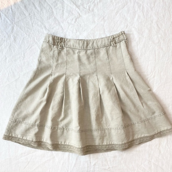 H&M Linen Blend Pleated Skirt - Picture 2 of 12